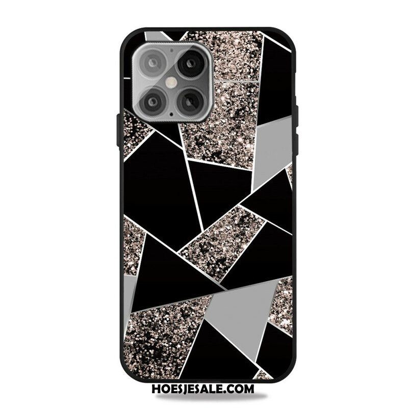 Hoesje voor iPhone 13 Pro Marmeren Geometrie