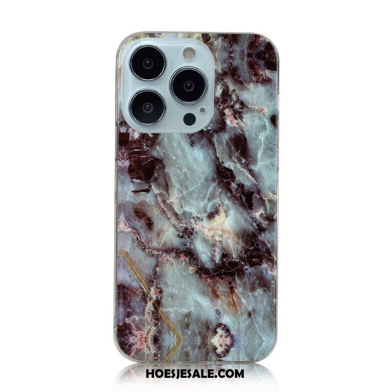 Hoesje voor iPhone 13 Pro Max Vereenvoudigd Marmer