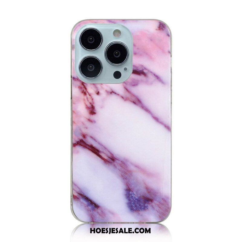 Hoesje voor iPhone 13 Pro Max Vereenvoudigd Marmer