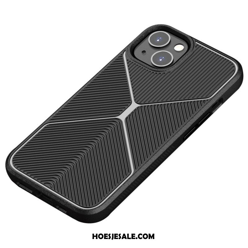 Hoesje voor iPhone 14 Antislip X-ontwerp