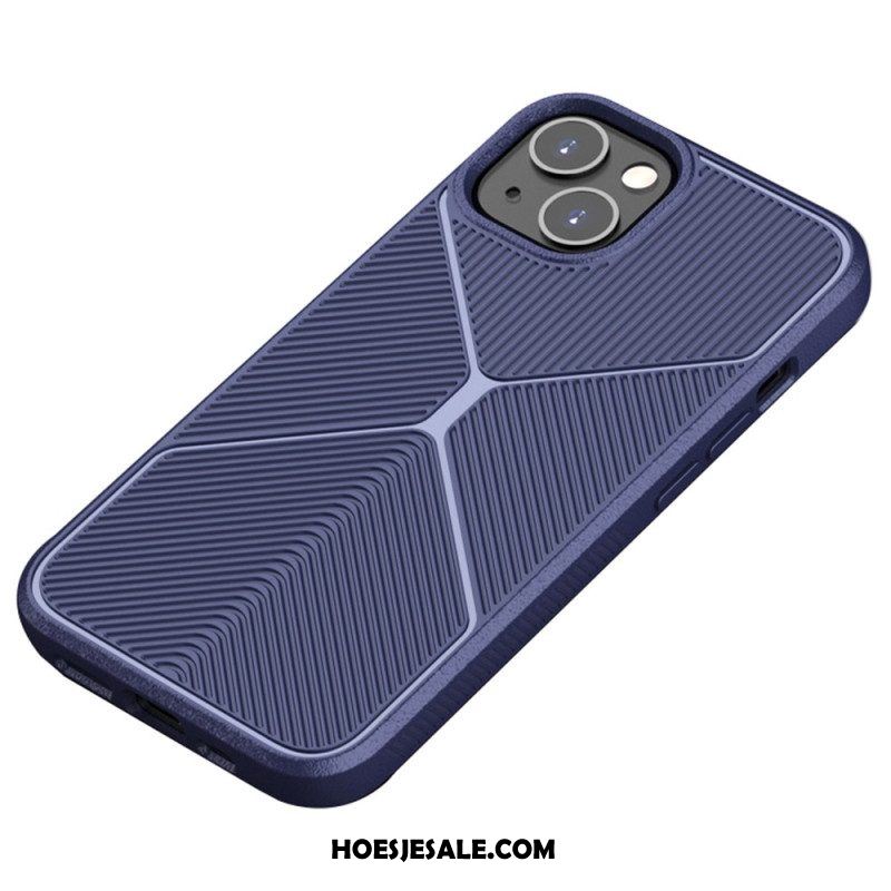 Hoesje voor iPhone 14 Antislip X-ontwerp