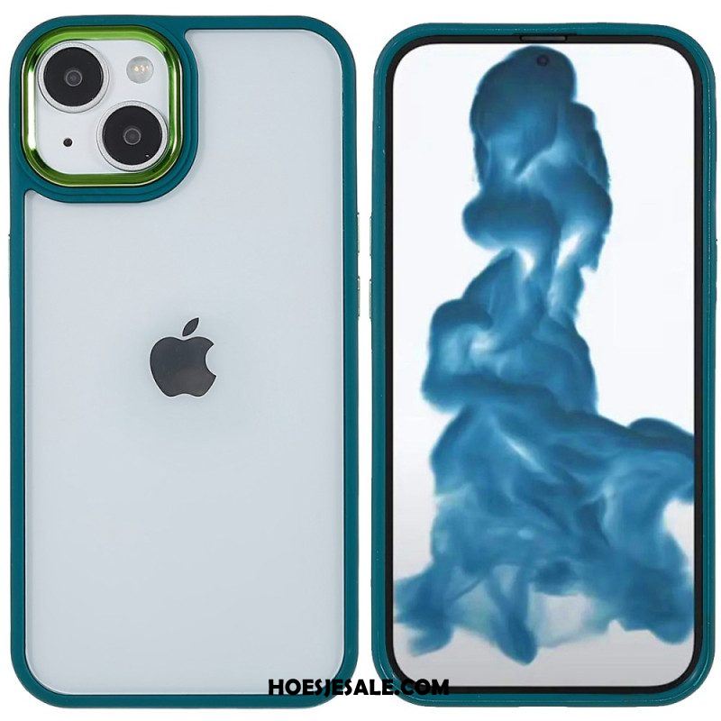 Hoesje voor iPhone 14 Plus Acryl Siliconen Randen