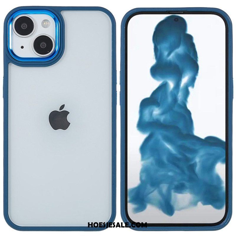 Hoesje voor iPhone 14 Plus Acryl Siliconen Randen