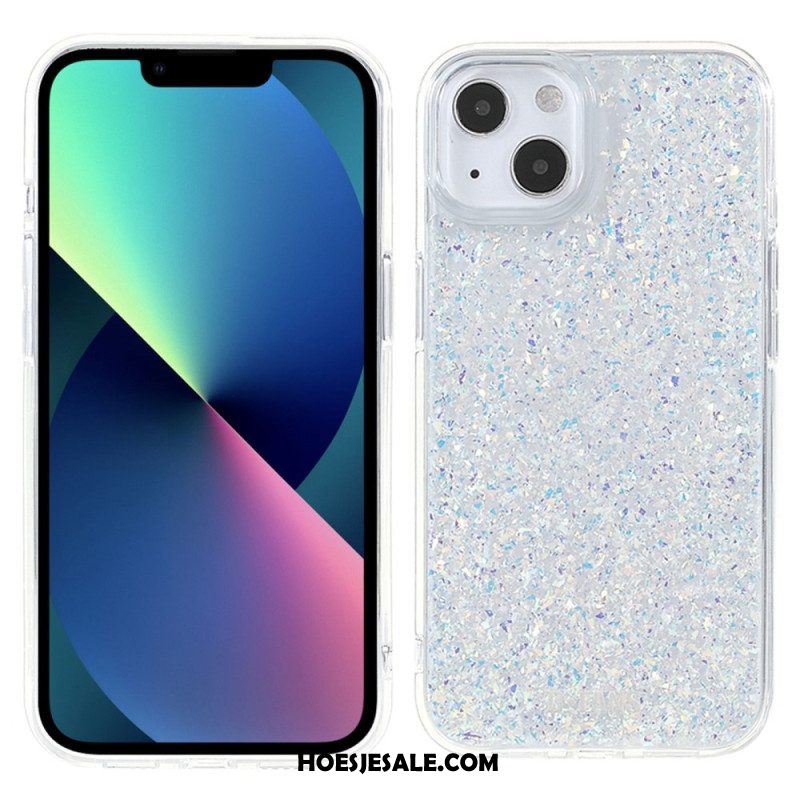 Hoesje voor iPhone 14 Plus Elegante Pailletten