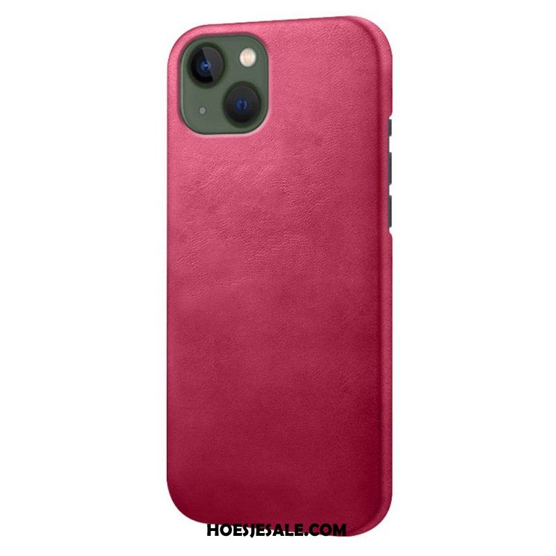 Hoesje voor iPhone 14 Plus Leer-effect