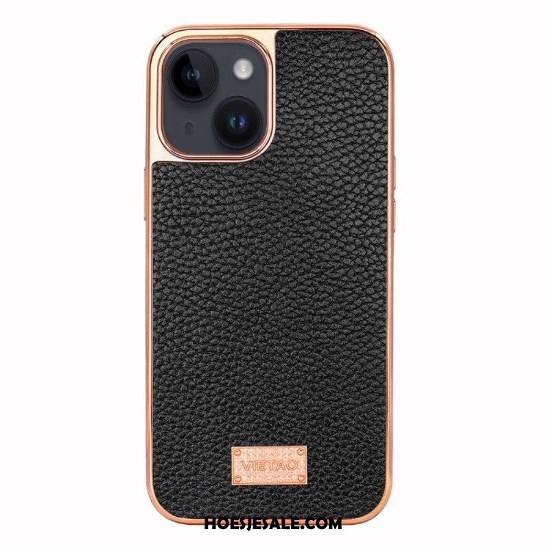 Hoesje voor iPhone 14 Plus Vietao Lychee Leereffect