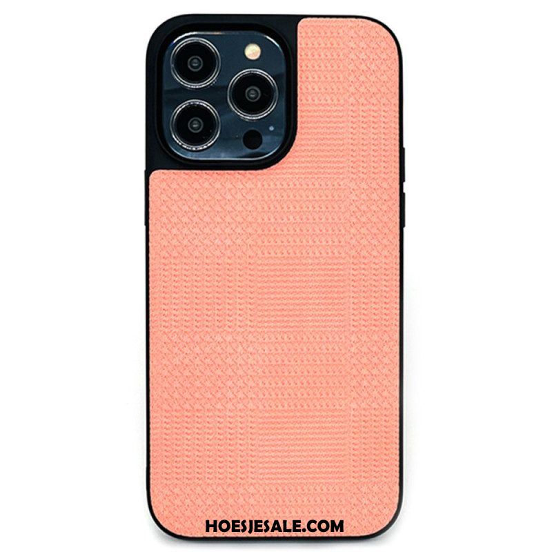 Hoesje voor iPhone 14 Pro Cross-over Kunstleer