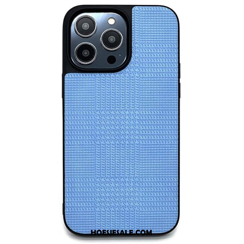 Hoesje voor iPhone 14 Pro Cross-over Kunstleer