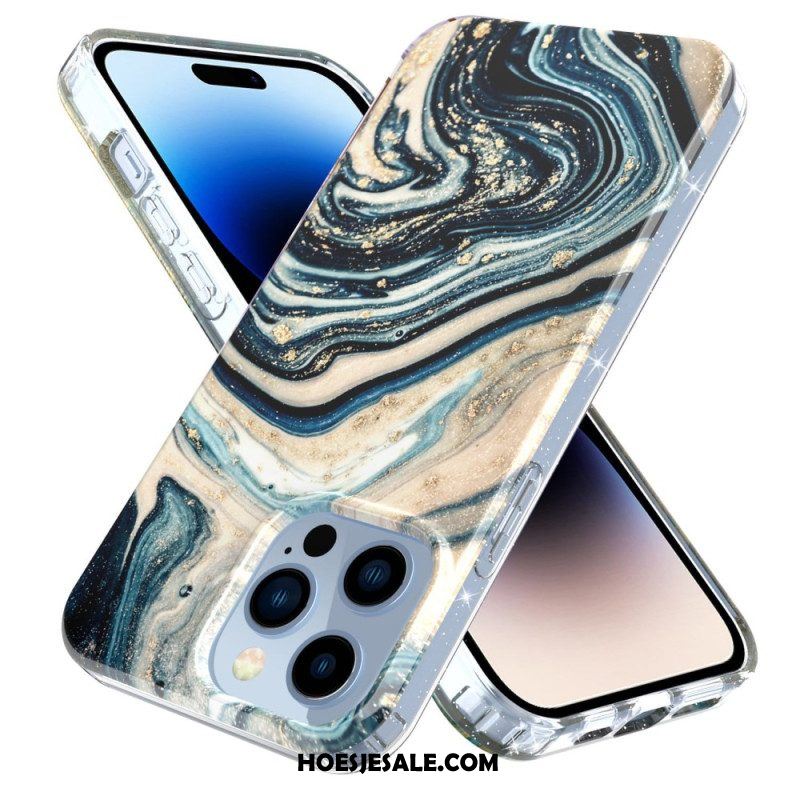 Hoesje voor iPhone 14 Pro Enkel Marmer