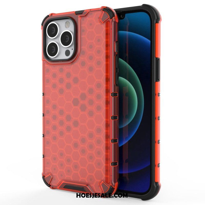 Hoesje voor iPhone 14 Pro Honingraatstijl