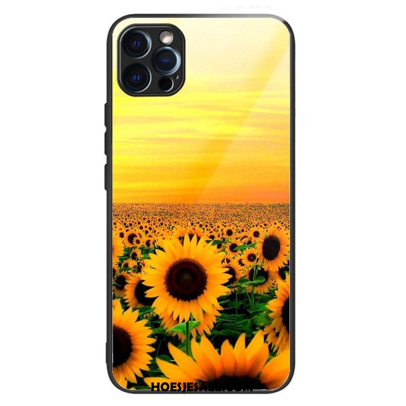 Hoesje voor iPhone 14 Pro Intense Zonnebloemen