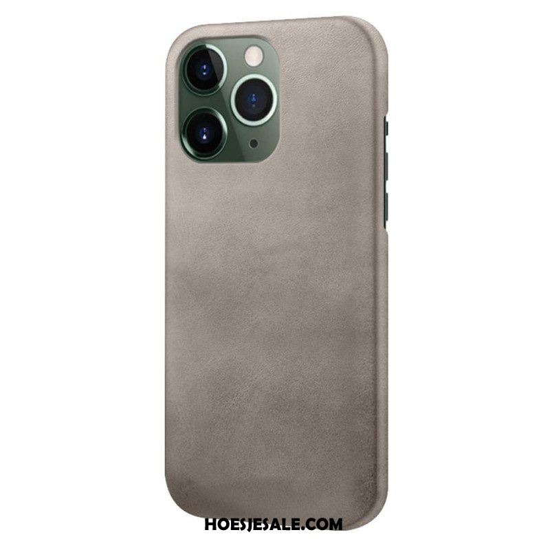 Hoesje voor iPhone 14 Pro Leer-effect