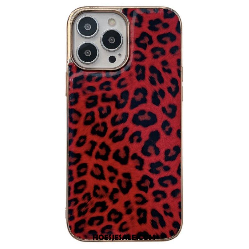 Hoesje voor iPhone 14 Pro Luipaard