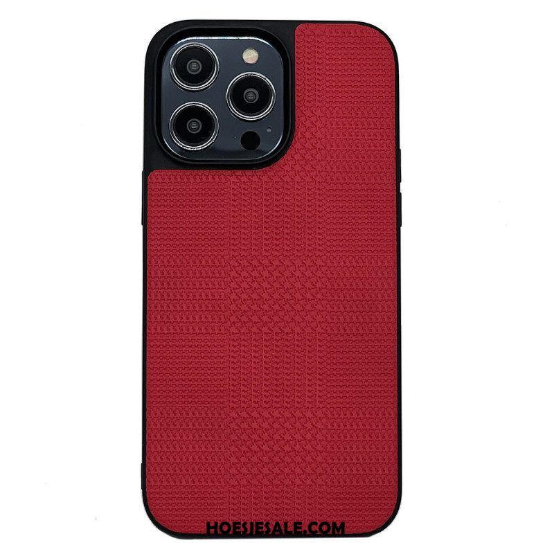 Hoesje voor iPhone 14 Pro Max Cross-over Kunstleer