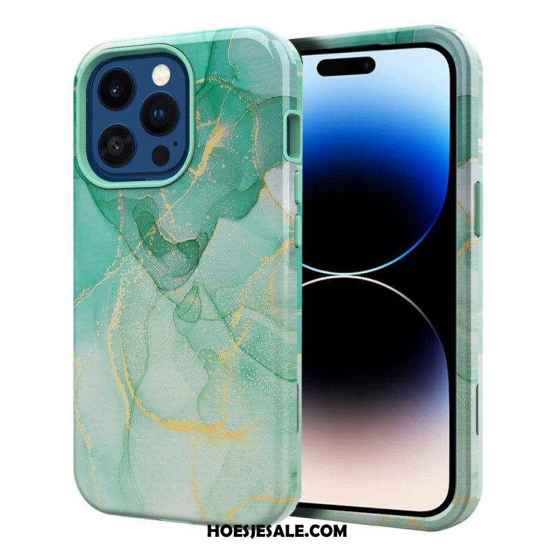 Hoesje voor iPhone 14 Pro Max Fantastisch Marmer