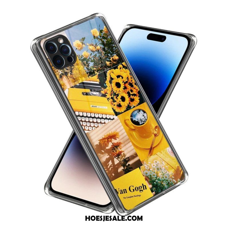 Hoesje voor iPhone 14 Pro Max Intense Zonnebloemen