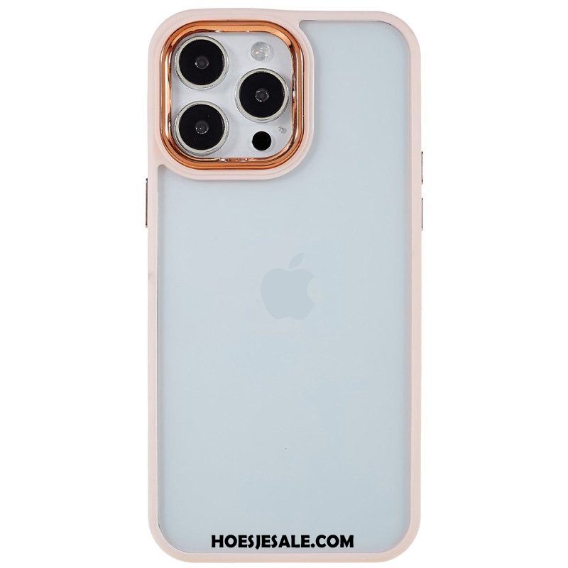 Hoesje voor iPhone 14 Pro Max Transparant Gekleurde Randen