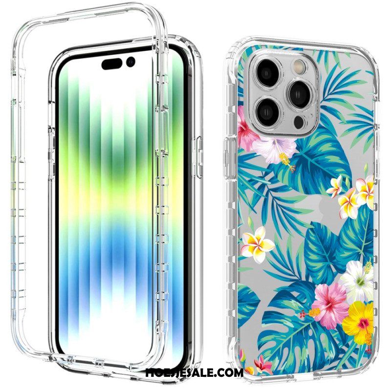 Hoesje voor iPhone 14 Pro Max Verbeterde Bloemen