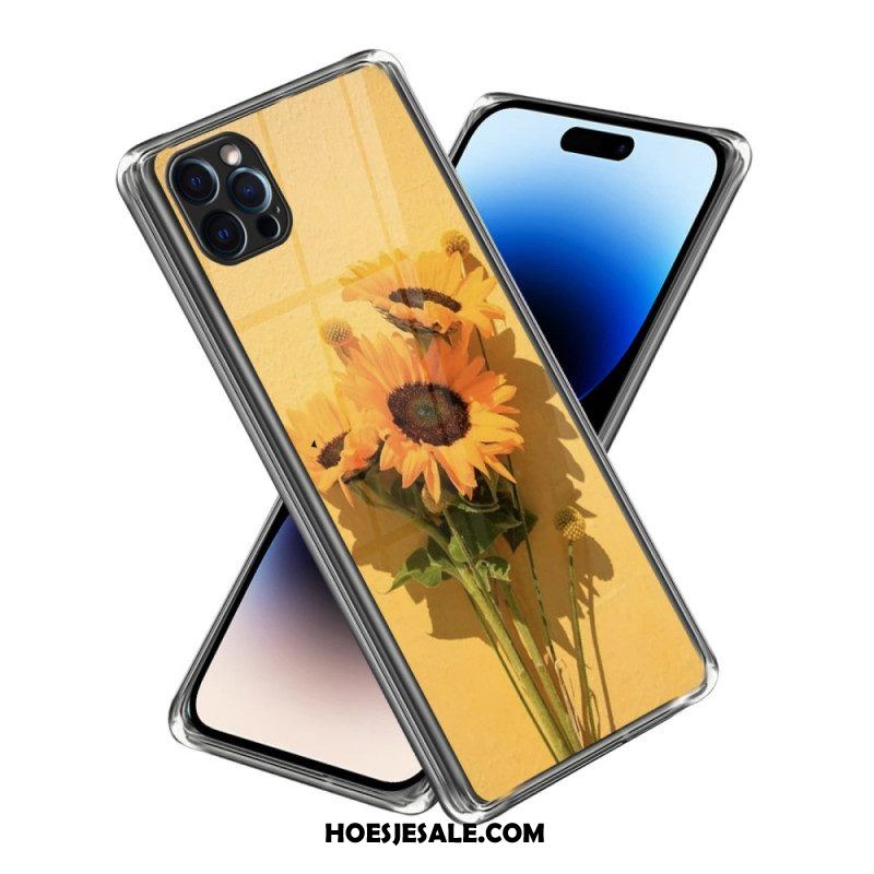 Hoesje voor iPhone 14 Pro Max Zonnebloemen