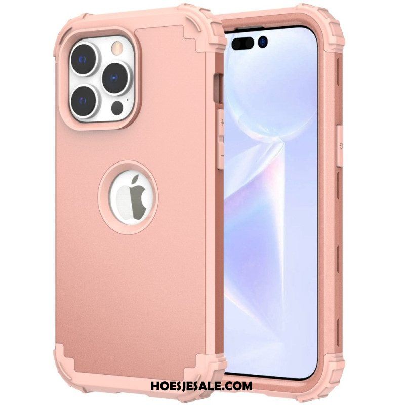 Hoesje voor iPhone 14 Pro Metaaleffect