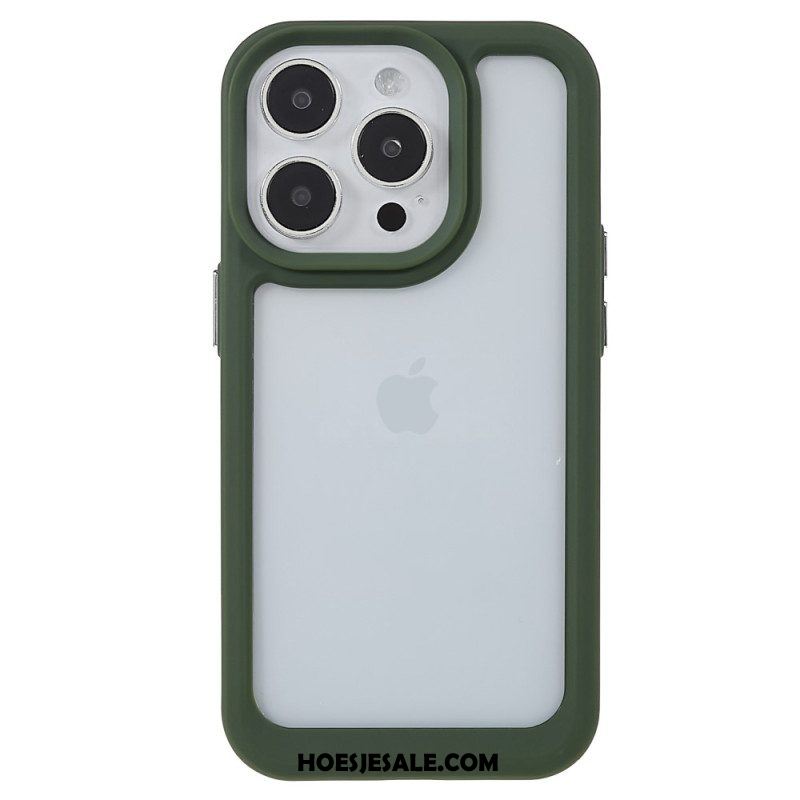 Hoesje voor iPhone 14 Pro Siliconen Randen