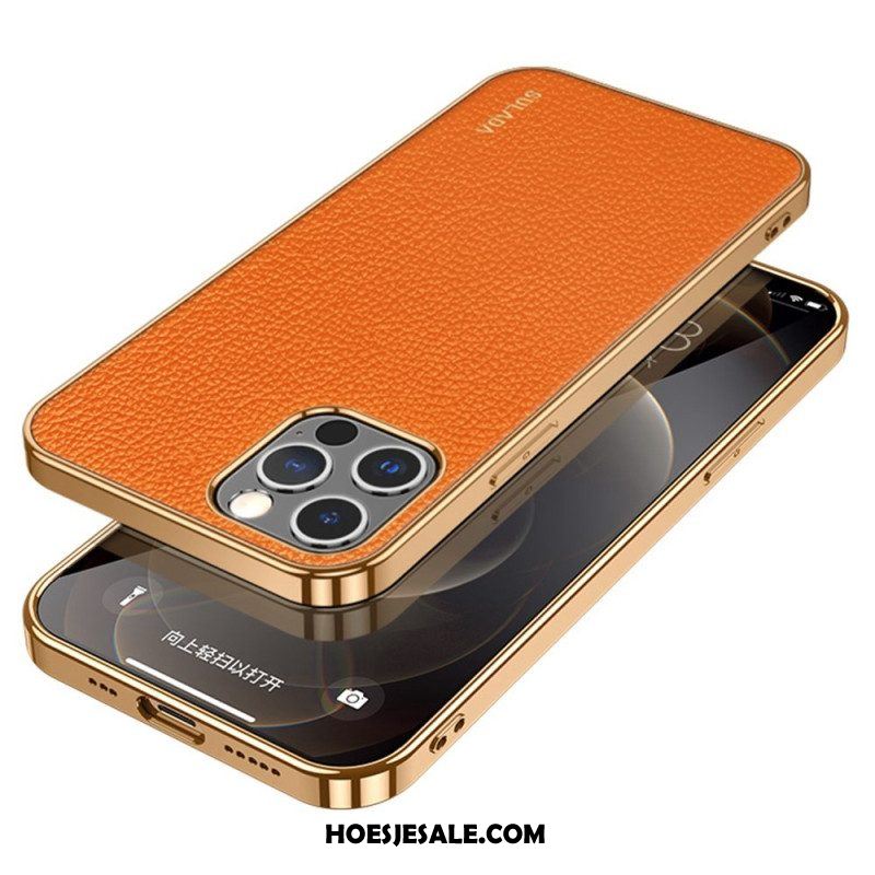 Hoesje voor iPhone 14 Pro Stijl Leer Sulada