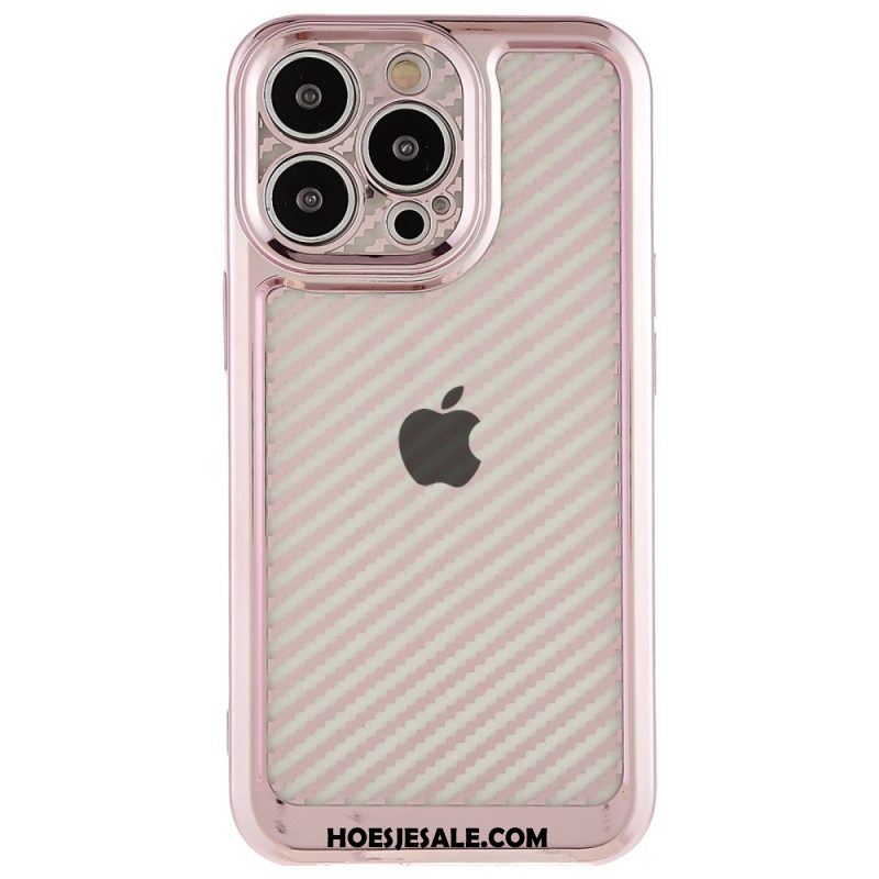 Hoesje voor iPhone 14 Pro Stijlvolle Koolstofvezel