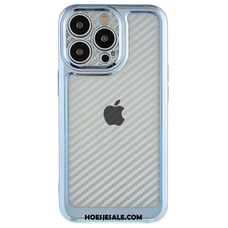 Hoesje voor iPhone 14 Pro Stijlvolle Koolstofvezel