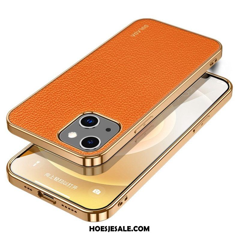 Hoesje voor iPhone 14 Stijl Leer Sulada