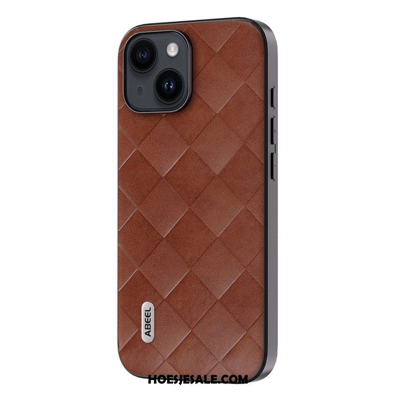 Hoesje voor iPhone 15 Plus Abeel Geweven Stijl