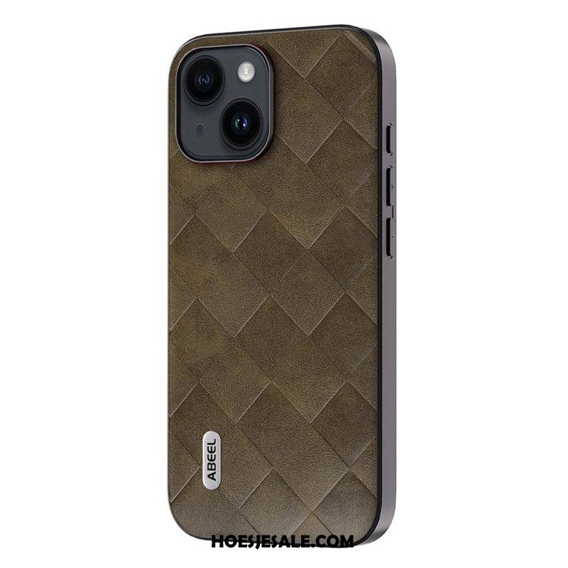 Hoesje voor iPhone 15 Plus Abeel Geweven Stijl