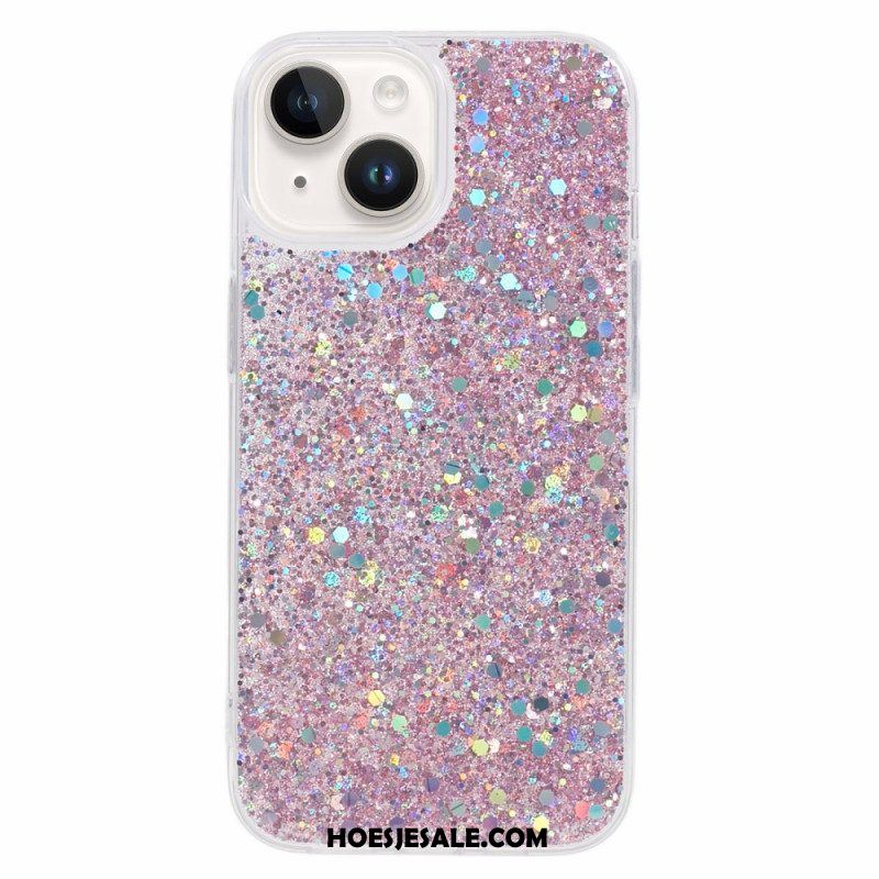 Hoesje voor iPhone 15 Plus Glitters