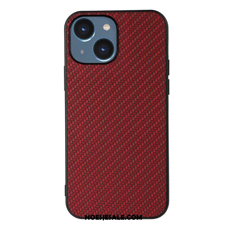 Hoesje voor iPhone 15 Plus Koolstofvezel