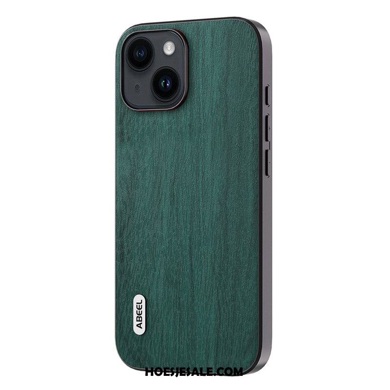Hoesje voor iPhone 15 Plus Stijlvol Abeel-hout