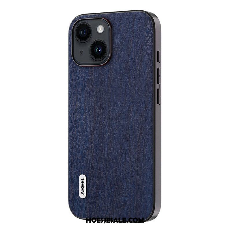 Hoesje voor iPhone 15 Plus Stijlvol Abeel-hout