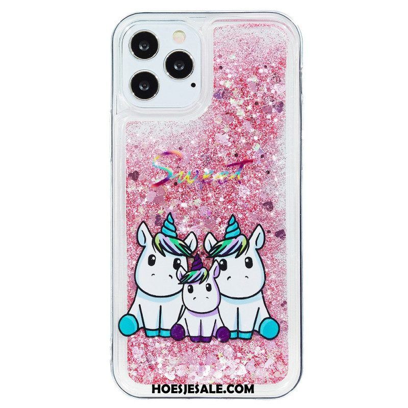 Hoesje voor iPhone 15 Pro Eenhoornglitter