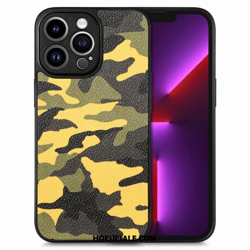 Hoesje voor iPhone 15 Pro Max Militaire Camouflage