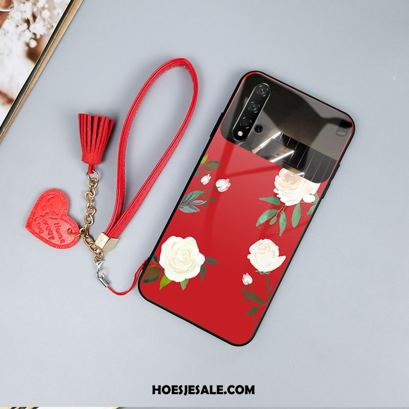 Honor 20 Hoesje Scheppend Eenvoudige Bescherming Spiegel Roze Winkel