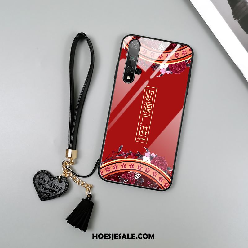 Honor 20 Hoesje Vintage Bescherming All Inclusive Rood Chinese Stijl Sale