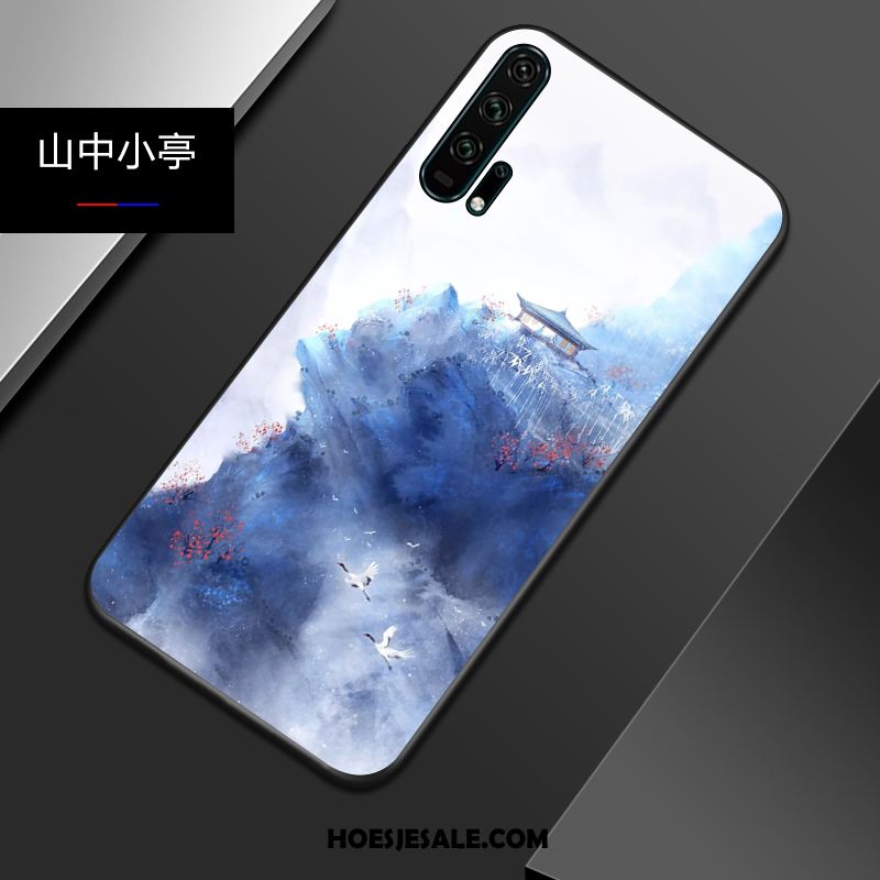 Honor 20 Pro Hoesje Blauw Persoonlijk Chinese Stijl All Inclusive Zacht Aanbiedingen