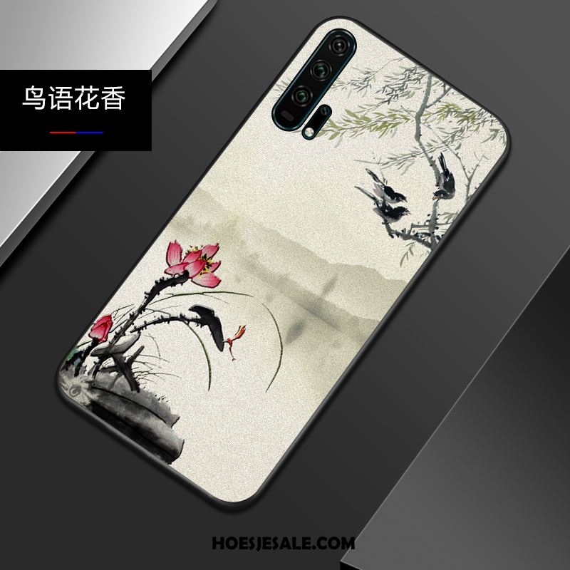 Honor 20 Pro Hoesje Blauw Persoonlijk Chinese Stijl All Inclusive Zacht Aanbiedingen