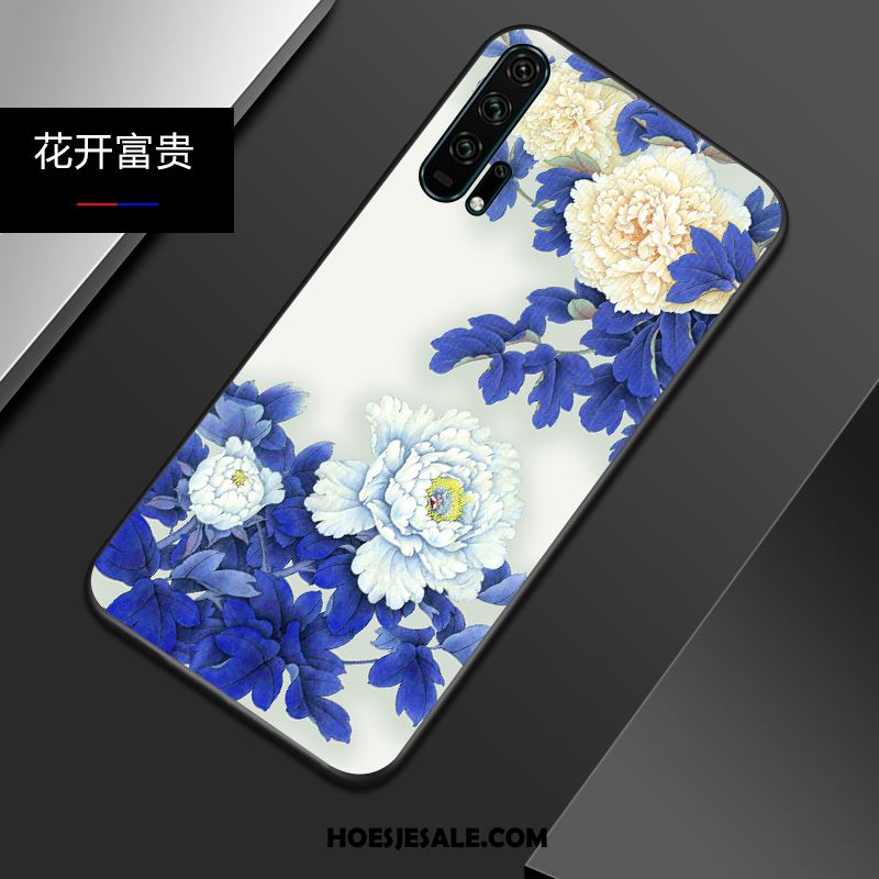 Honor 20 Pro Hoesje Blauw Persoonlijk Chinese Stijl All Inclusive Zacht Aanbiedingen