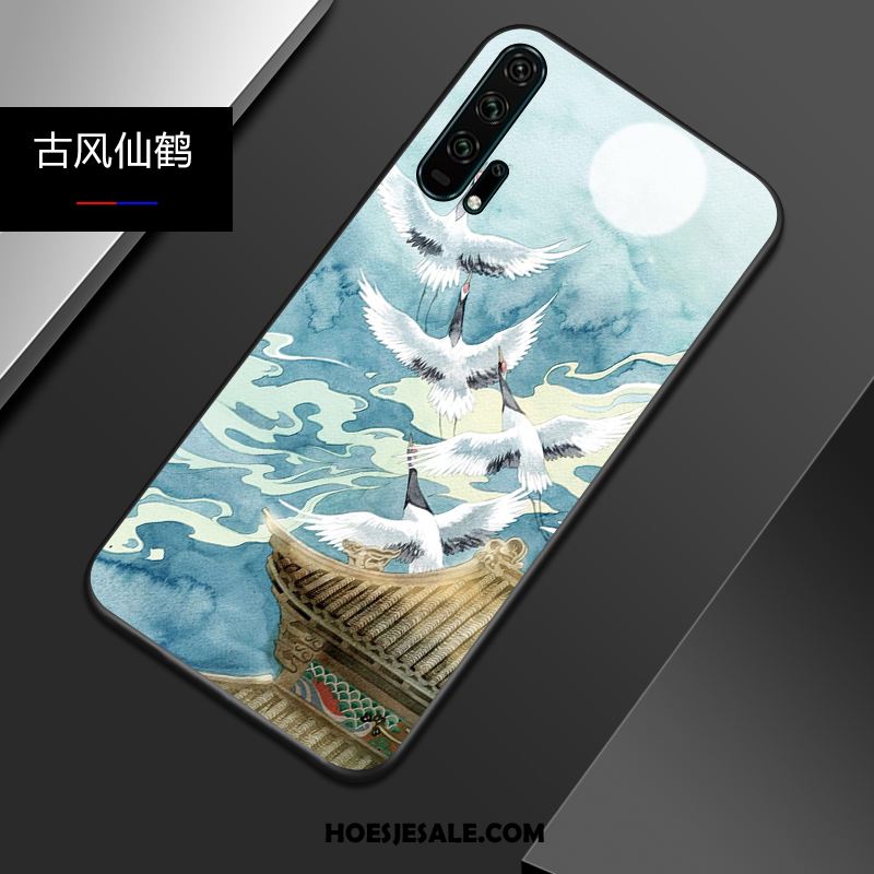 Honor 20 Pro Hoesje Blauw Persoonlijk Chinese Stijl All Inclusive Zacht Aanbiedingen