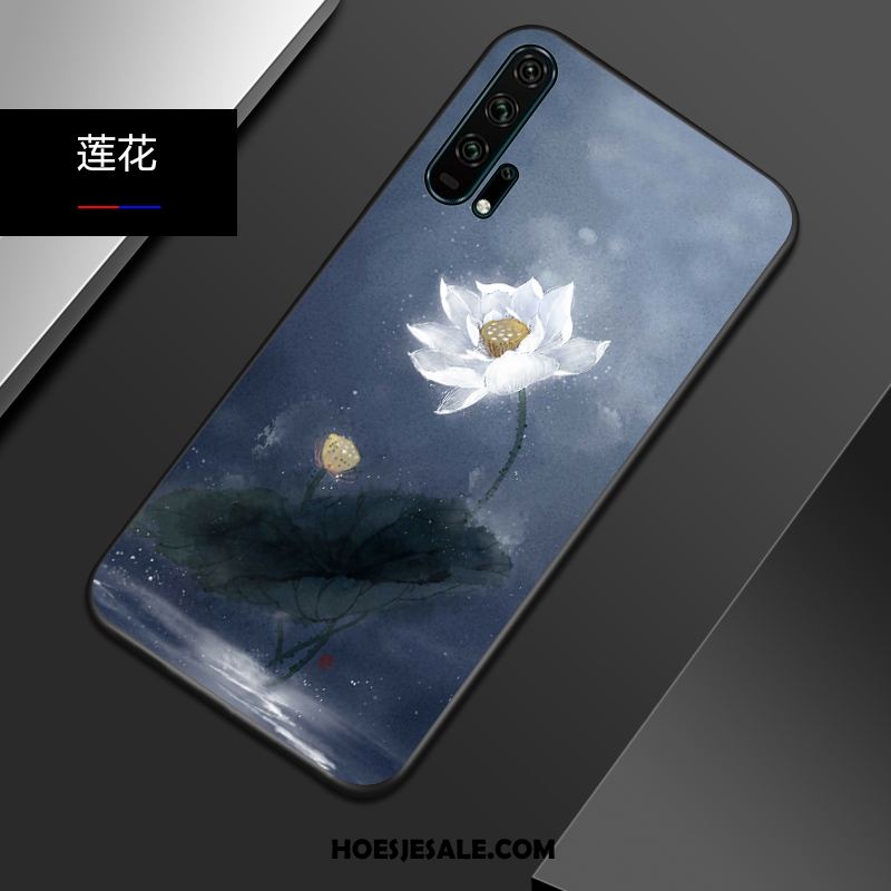 Honor 20 Pro Hoesje Blauw Persoonlijk Chinese Stijl All Inclusive Zacht Aanbiedingen