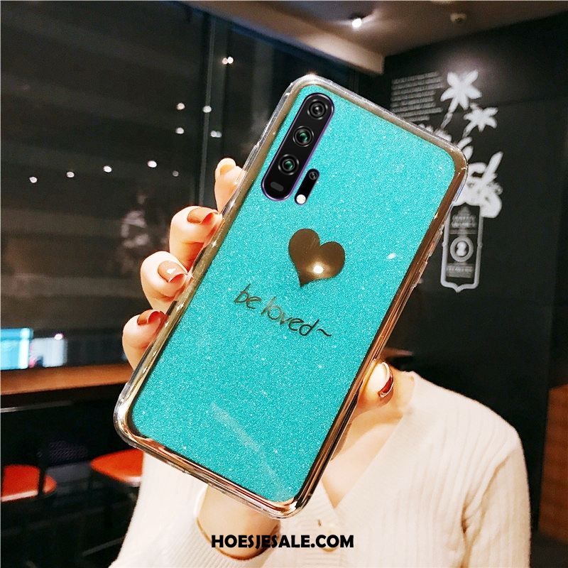 Honor 20 Pro Hoesje Mobiele Telefoon Hoes Plating Ring Groen Winkel