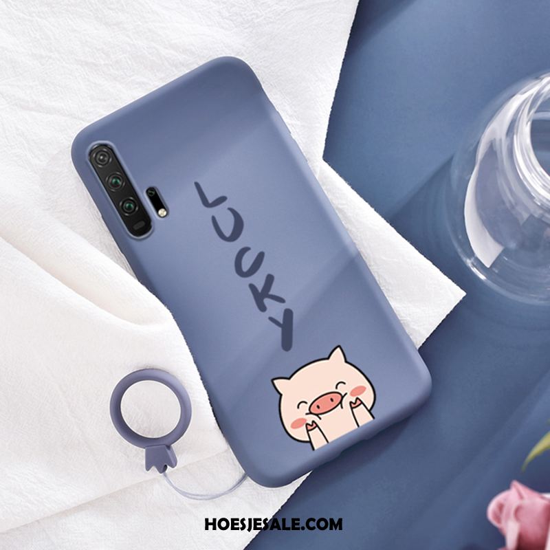 Honor 20 Pro Hoesje Mooie Anti-fall Groen Siliconen Patroon Online