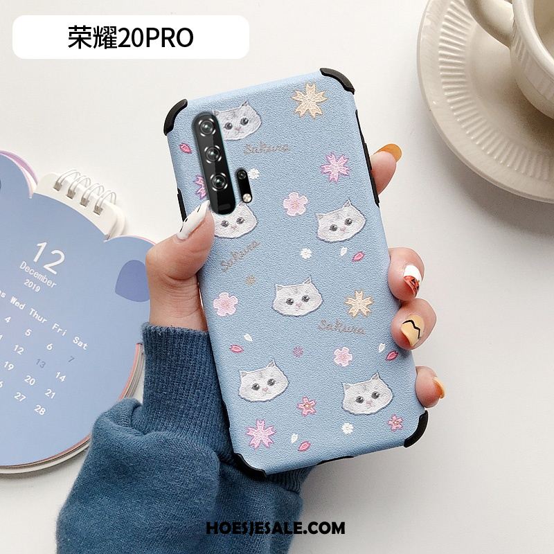 Honor 20 Pro Hoesje Scheppend Mobiele Telefoon Patroon Anti-fall Bloemen Korting