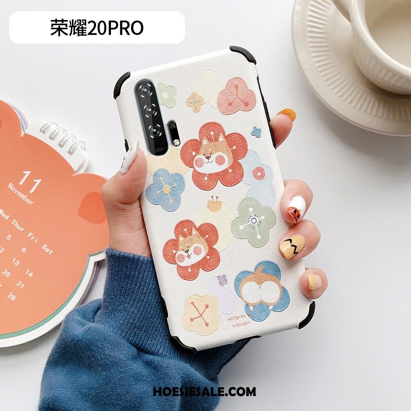 Honor 20 Pro Hoesje Scheppend Mobiele Telefoon Patroon Anti-fall Bloemen Korting