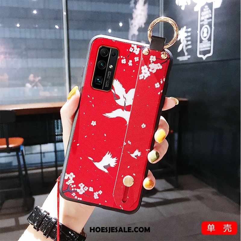 Honor 30 Hoesje Trendy Merk Hoes Rood Mobiele Telefoon Anti-fall Kopen