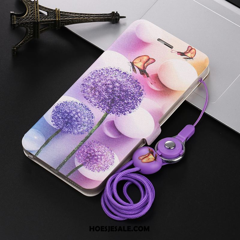 Honor 30 Hoesje Zacht Leren Etui All Inclusive Mode Purper Goedkoop